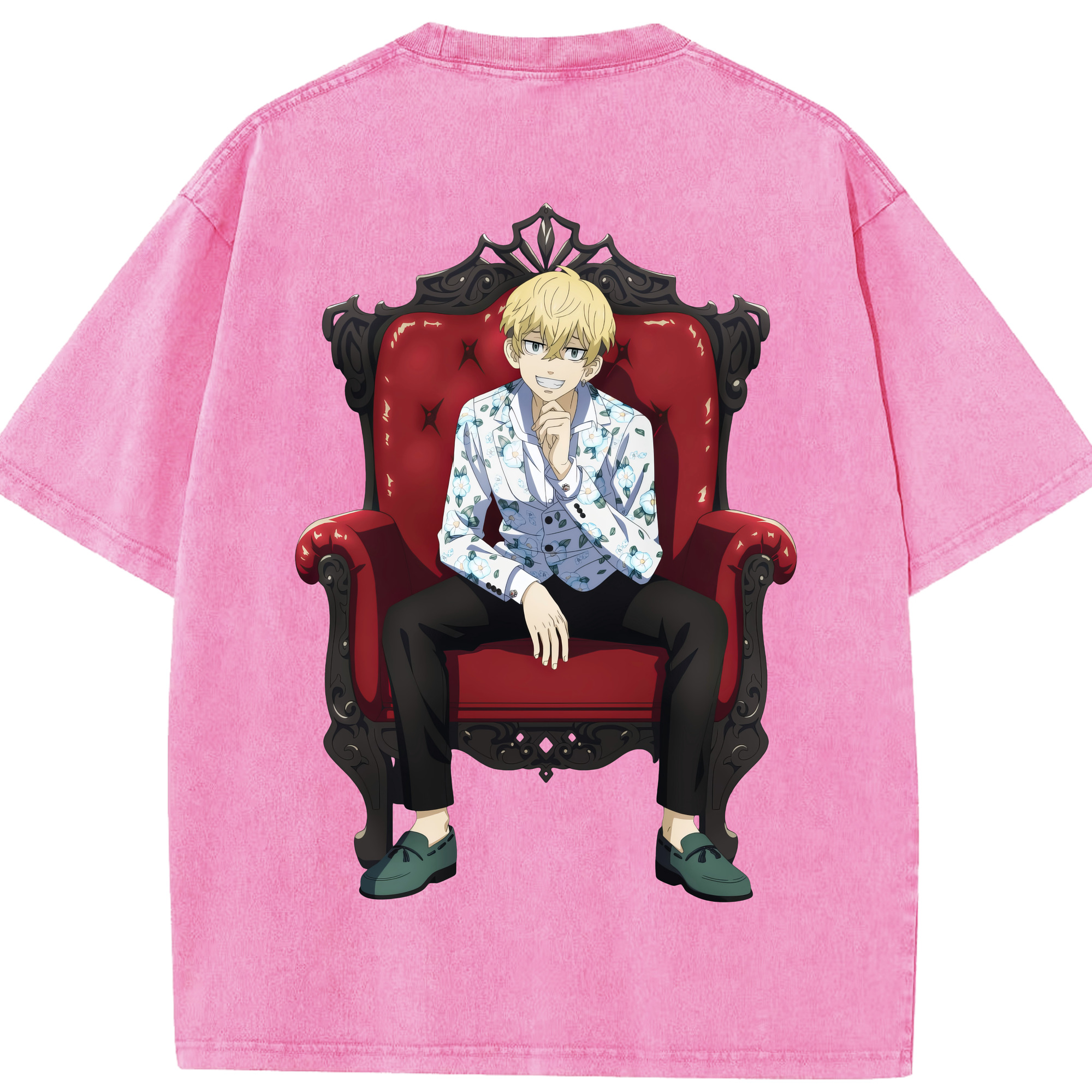 （画像用） 東京リベンジャーズ Tokyo Revengers 綿100% ヴィンテージ風 半袖Tシャツ（背面プリント）